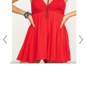 Coco +Jaimeson Red Eyelet Super Cute size M